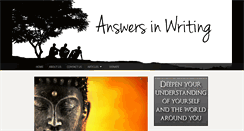 Desktop Screenshot of answersinwriting.com