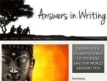 Tablet Screenshot of answersinwriting.com